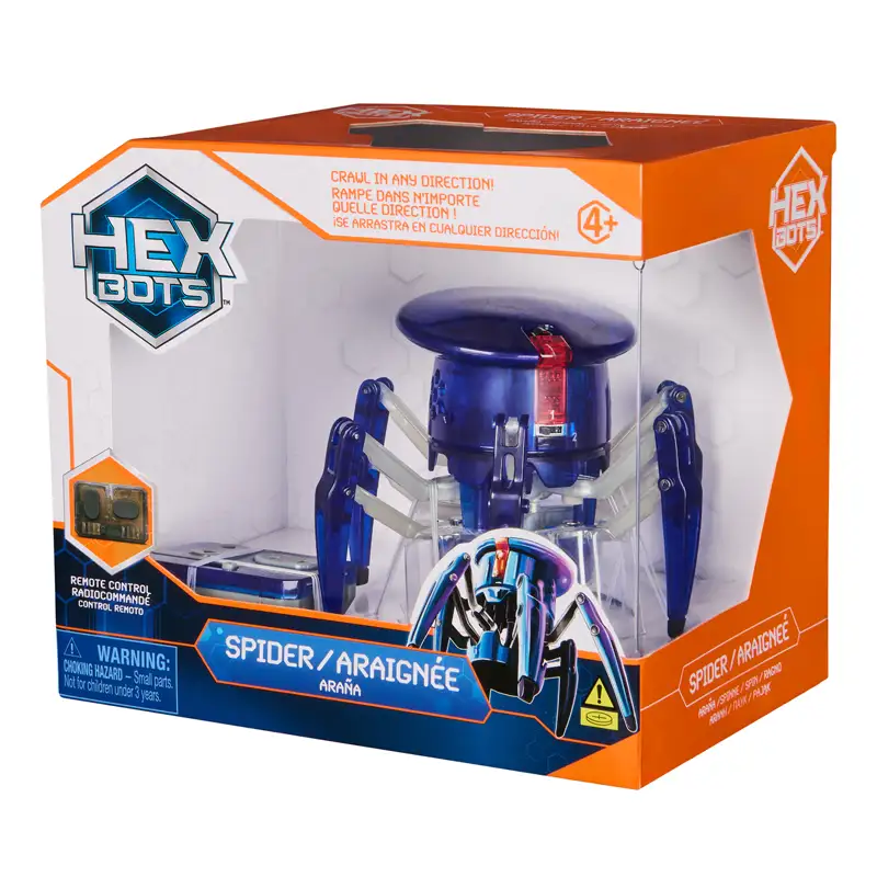 Spin Master Hex Bots 6071528 Araña Rapida Y Espeluznante