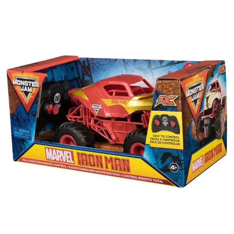 Spin Master Monster Jam 6069959 Vehiculo Marvel Iron Man Rc 1:24
