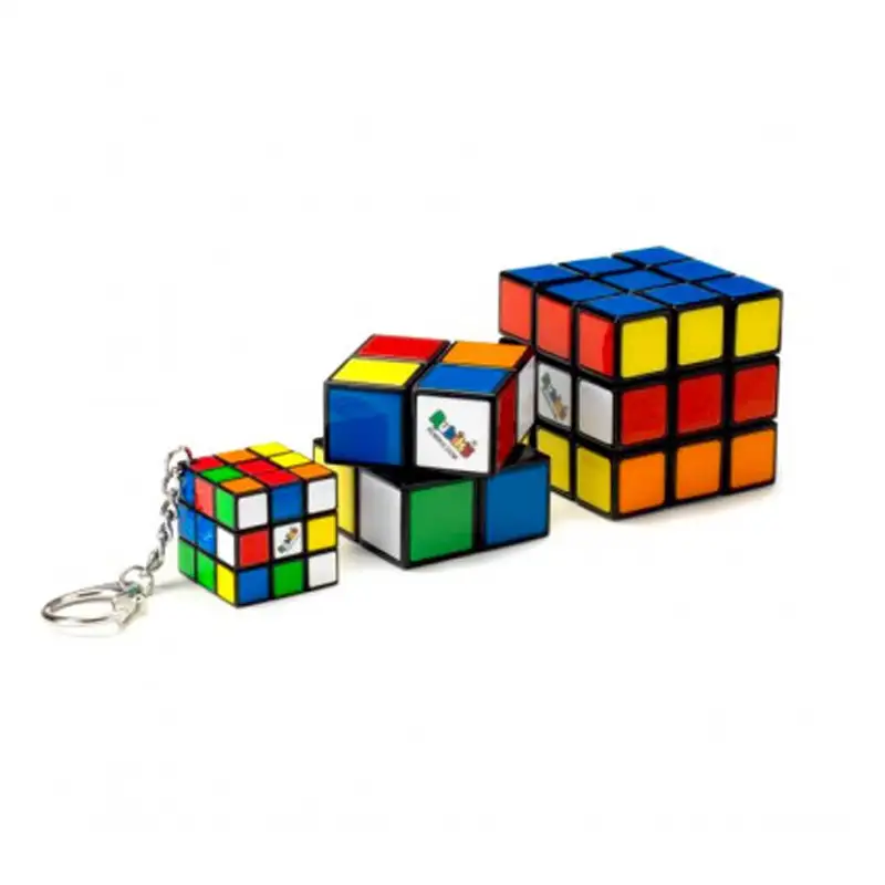 Spin Master Rubik 6064015 Set Familia Cubo, Llavero Y Mini