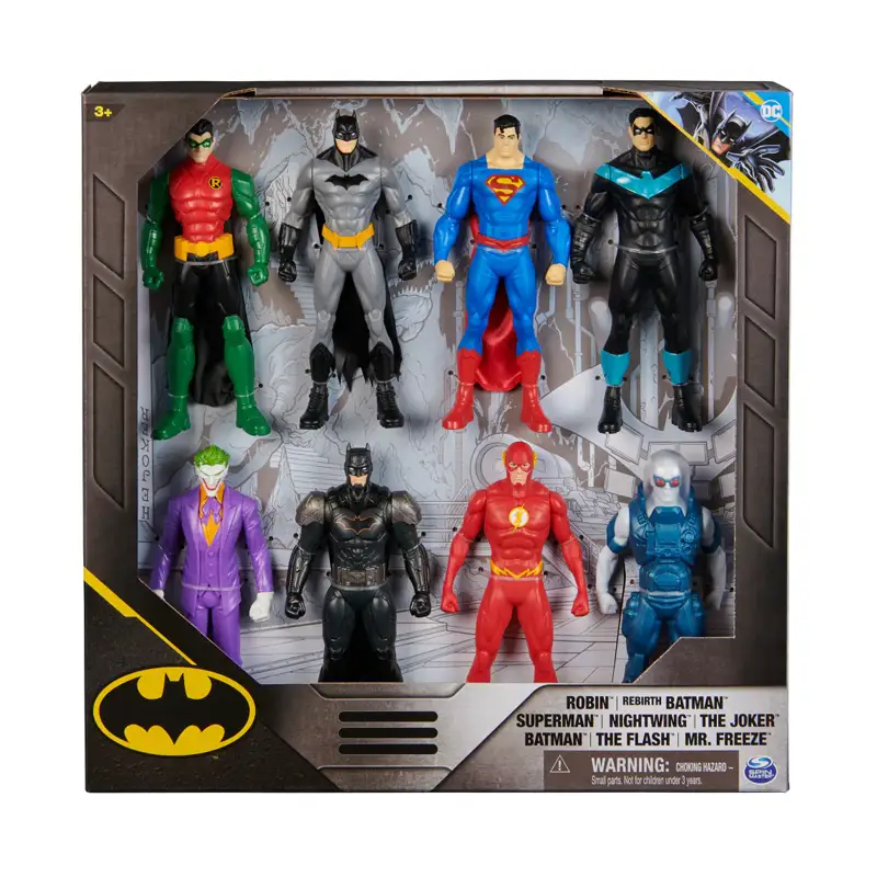 Spin Master Dc Comics 6068211 Batman Pack X8 Figuras 6Plg