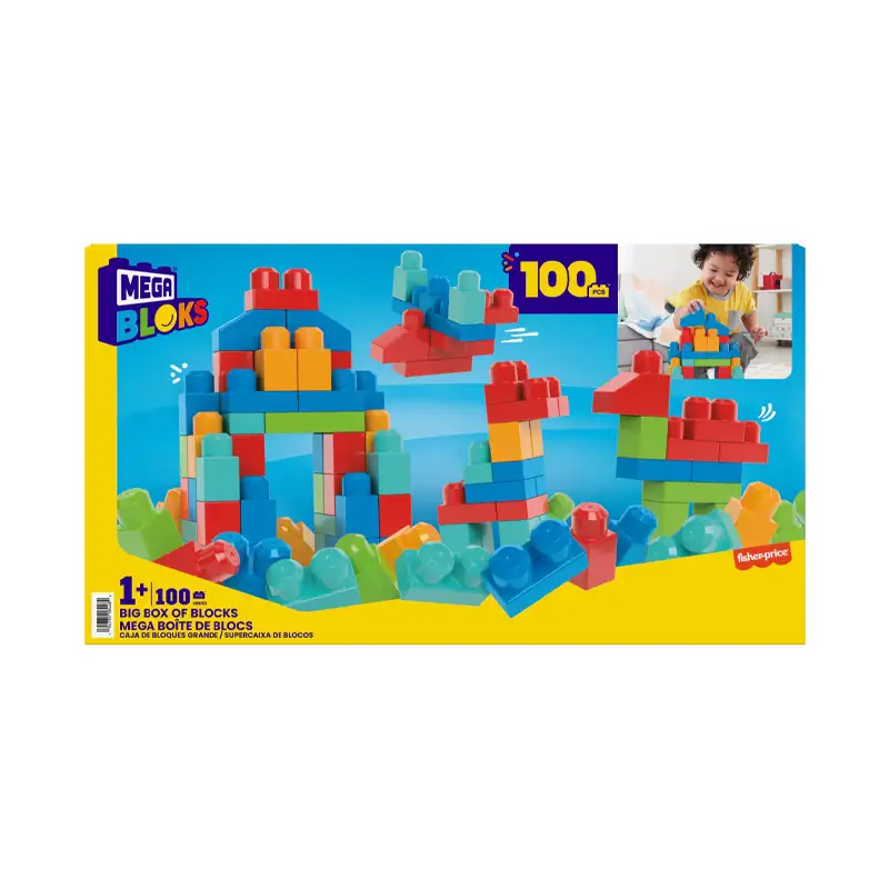 Mattel Mega Blocks Hrr52 Caja De Bloques Jumbo