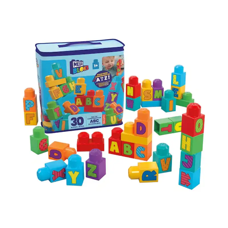 Mattel Mega Blocks Hrr60 Bolsa De Contrucción Abc