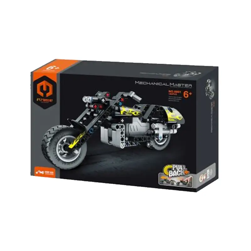 Im.Master Mechanical Master 5801 Motocicleta Pull Back 183 Pcs Surtido