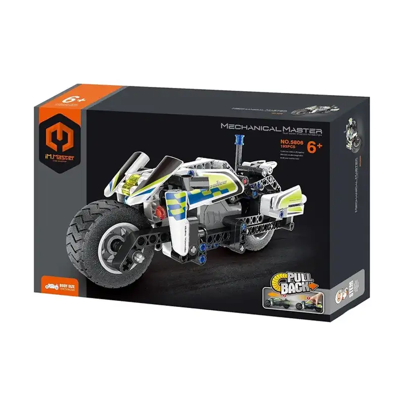 Im.Master Mechanical Master 5806 Moto Policía Pull Back 193 Pcs