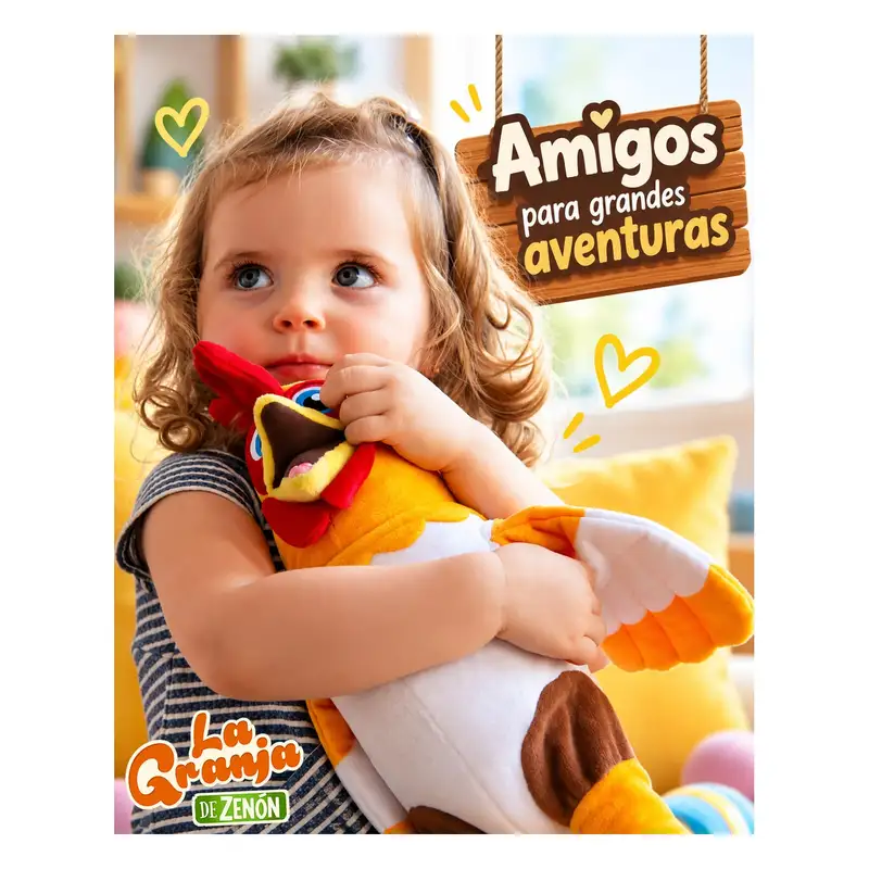 Granja De Zenon 8037Ap Peluche Musical 20 Cm Bartolito