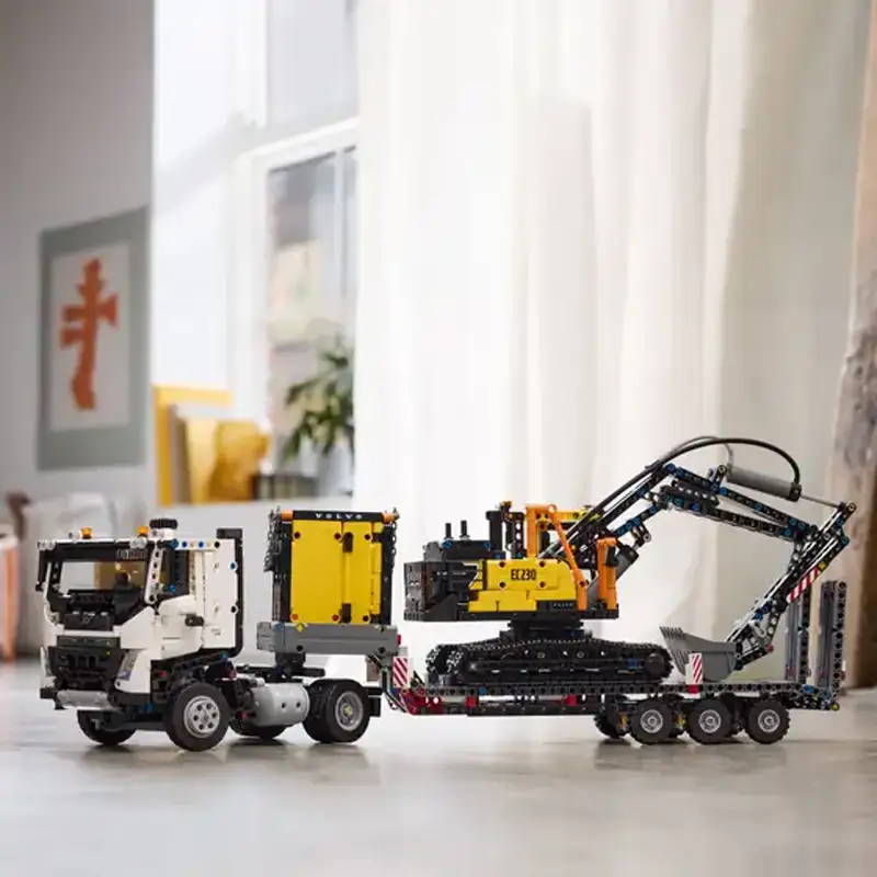 Lego Technic 42175 Camión Volvo Fmx Y Excavadora Eléctrica Ec230