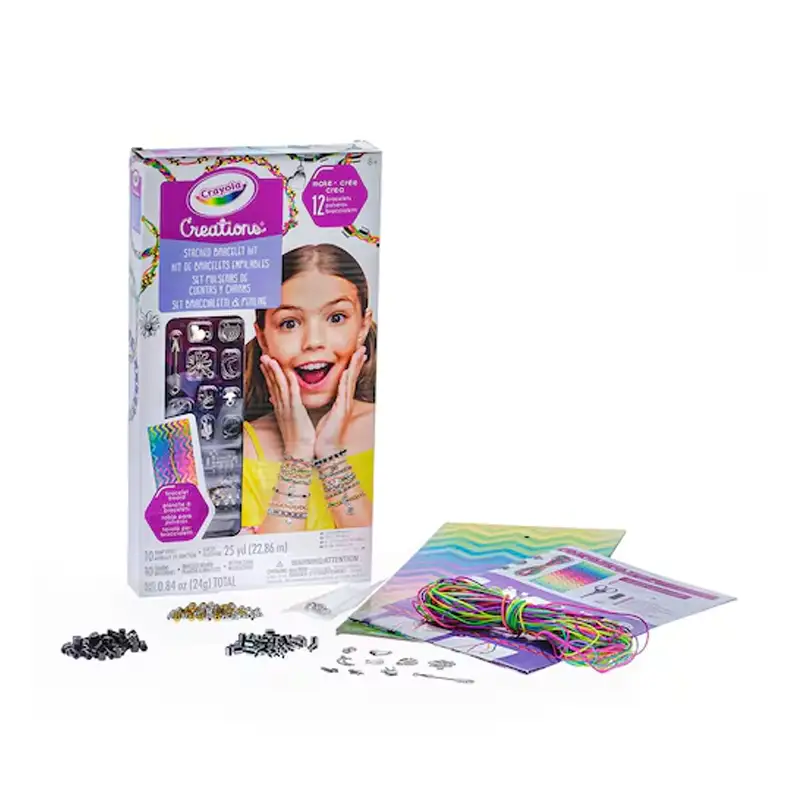 Crayola Cm262670 Set Pulseras De Cuentas Y Charms 12