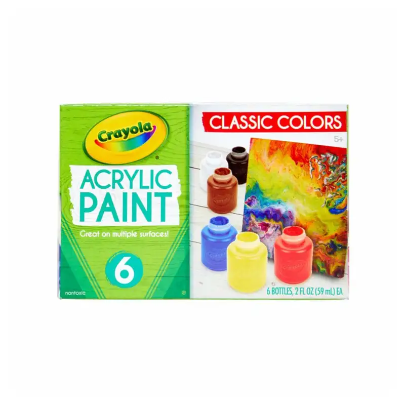 Crayola C201997 Pintura Acrilica 6 Colores