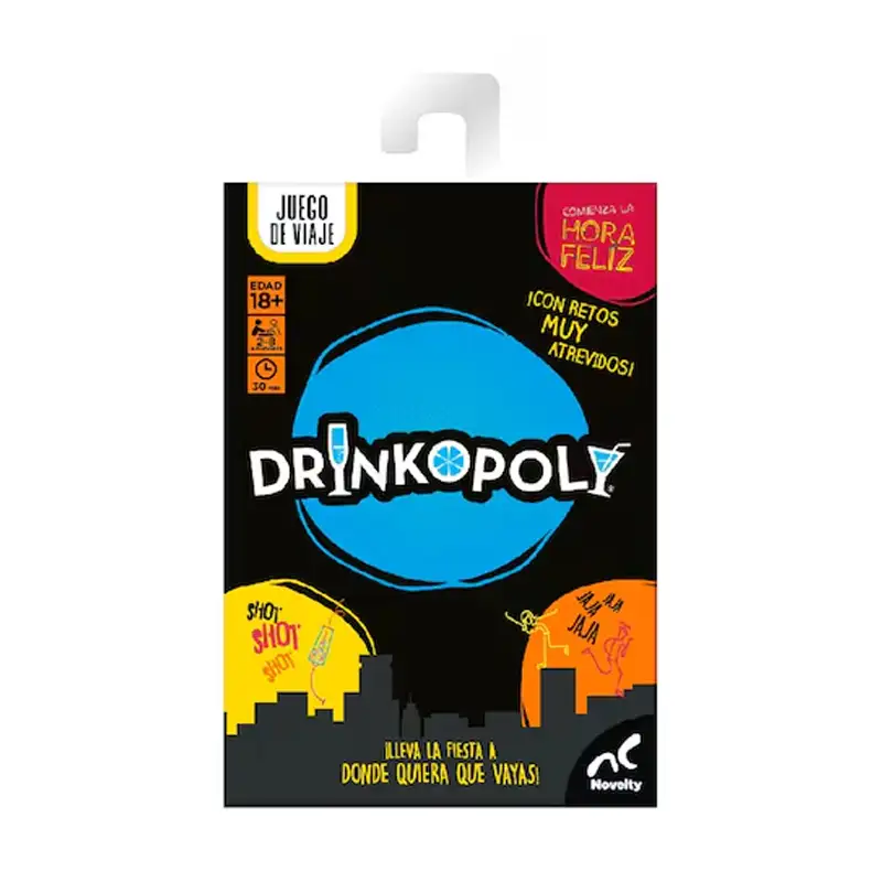 Novelty Jca-3955 Juego De Mesa Drinkopoly De Viaje