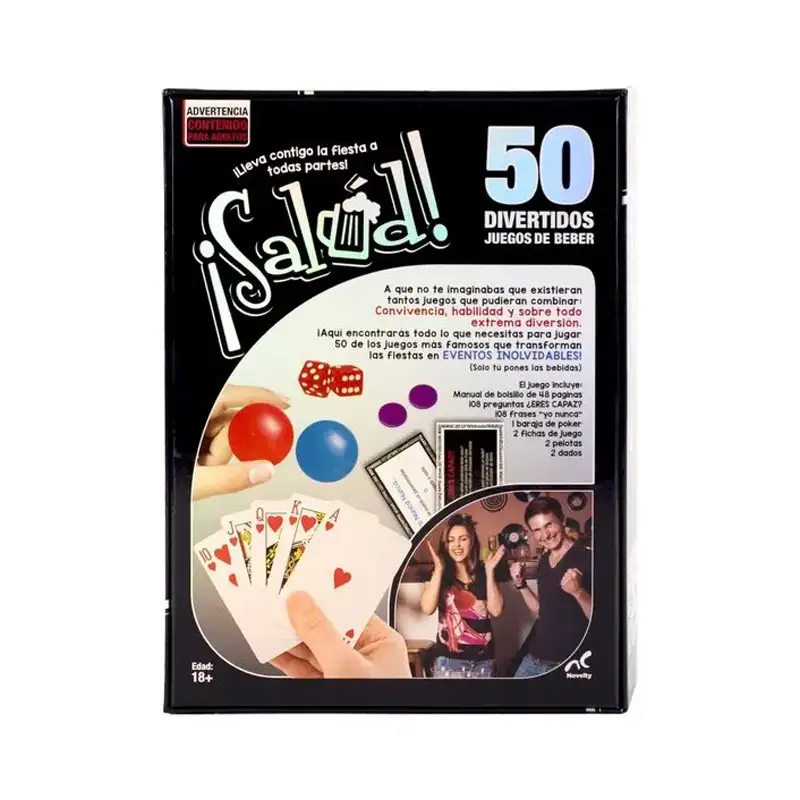 Novelty  Jca-1455 Juego De Mesa ¡Salud! 50 Juegos Del Beber