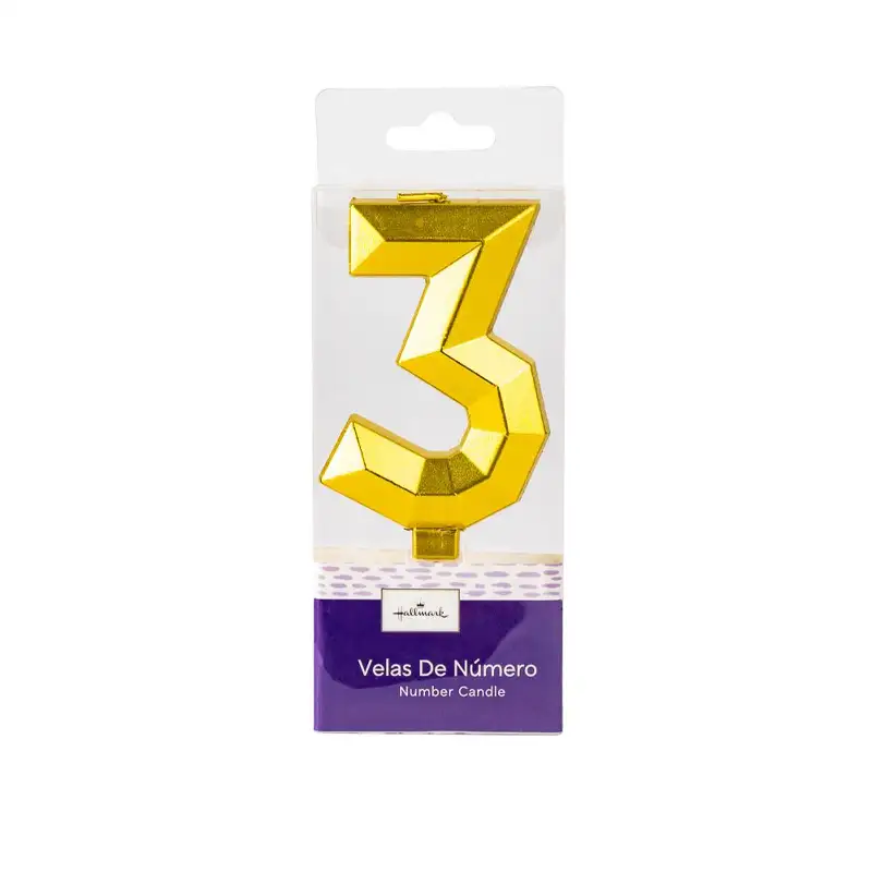 Hallmark  Hm-Vlm-Vlg3 Velas Numerica Metalicas S3