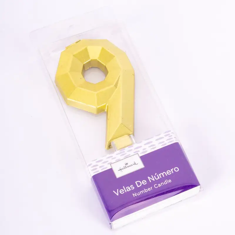 Hallmark  Hm-Vlm-Vlg9 Velas Numerica Metalicas S9