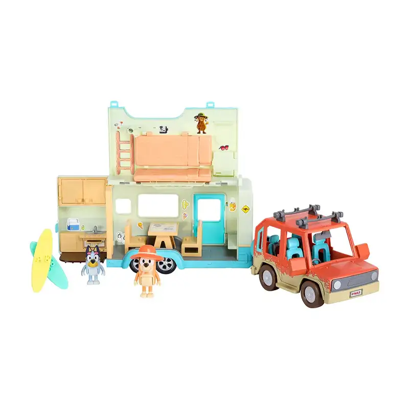 Moose Bluey 17585 Set Caravana Vacaciones Playa