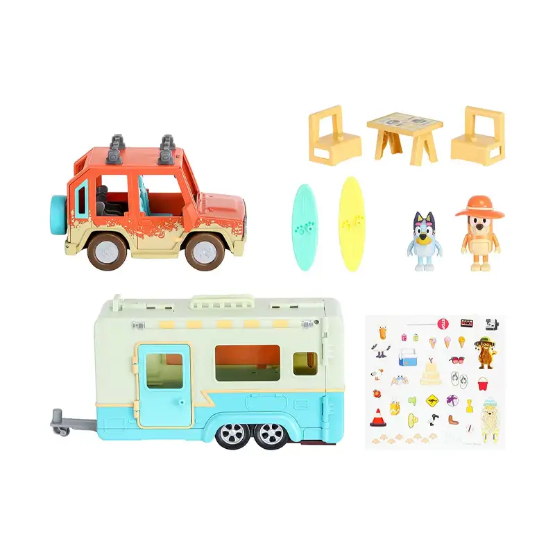 Moose Bluey 17585 Set Caravana Vacaciones Playa
