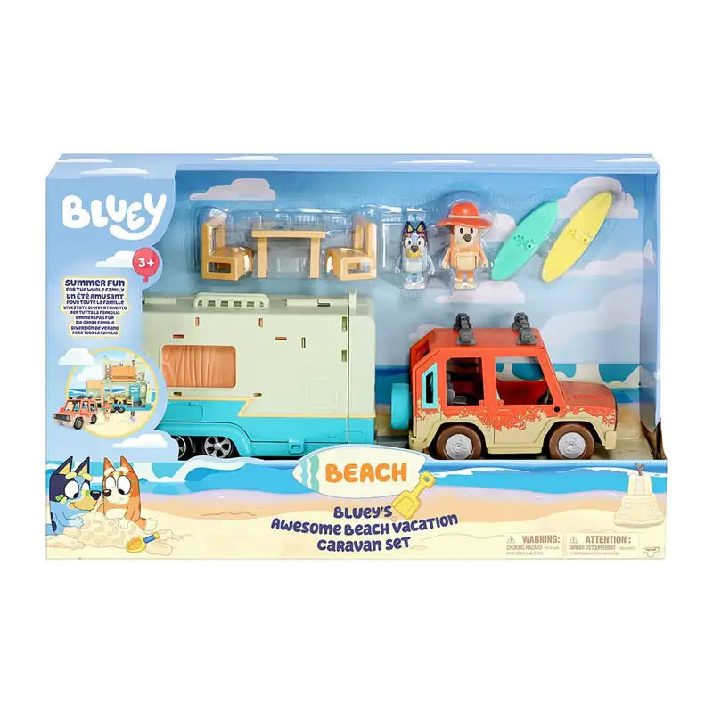 Moose Bluey 17585 Set Caravana Vacaciones Playa