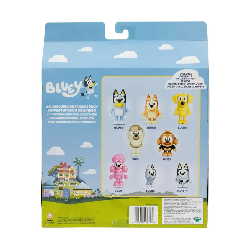 Moose Bluey 17676 Figuras Amigos De Barrio S11 X8