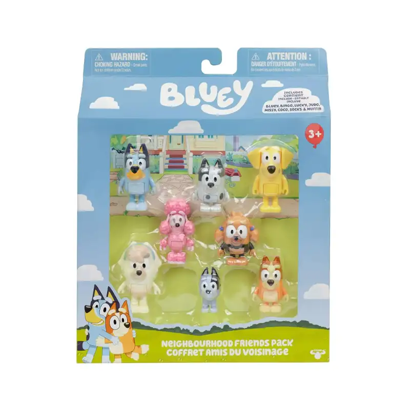 Moose Bluey 17676 Figuras Amigos De Barrio S11 X8