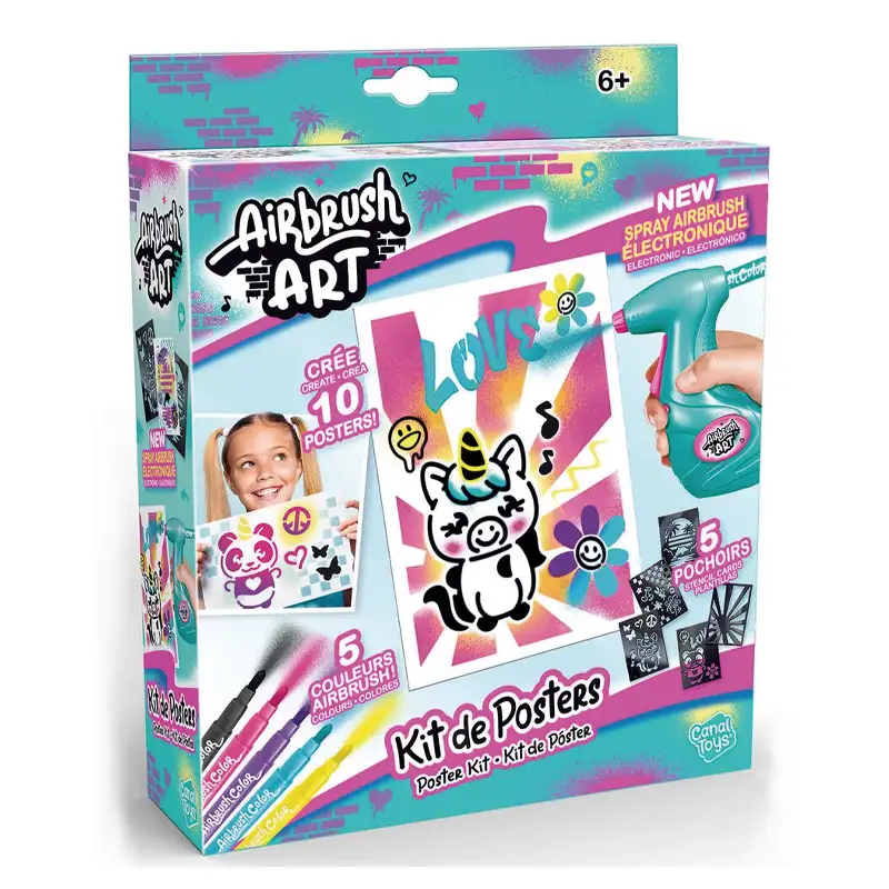 Canal Toys Diy Air 015 Kit De Mini Póster Aerógrafo