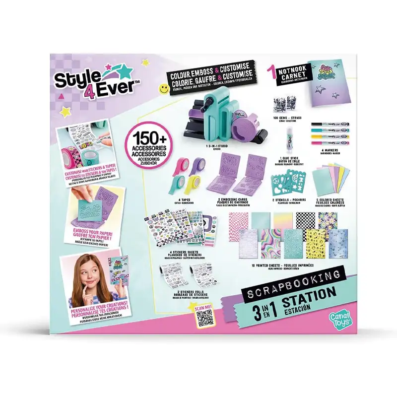 Canal Toys Diy Ofg 275 Style 4 Ever Estación Scrapbooking 3 En 1