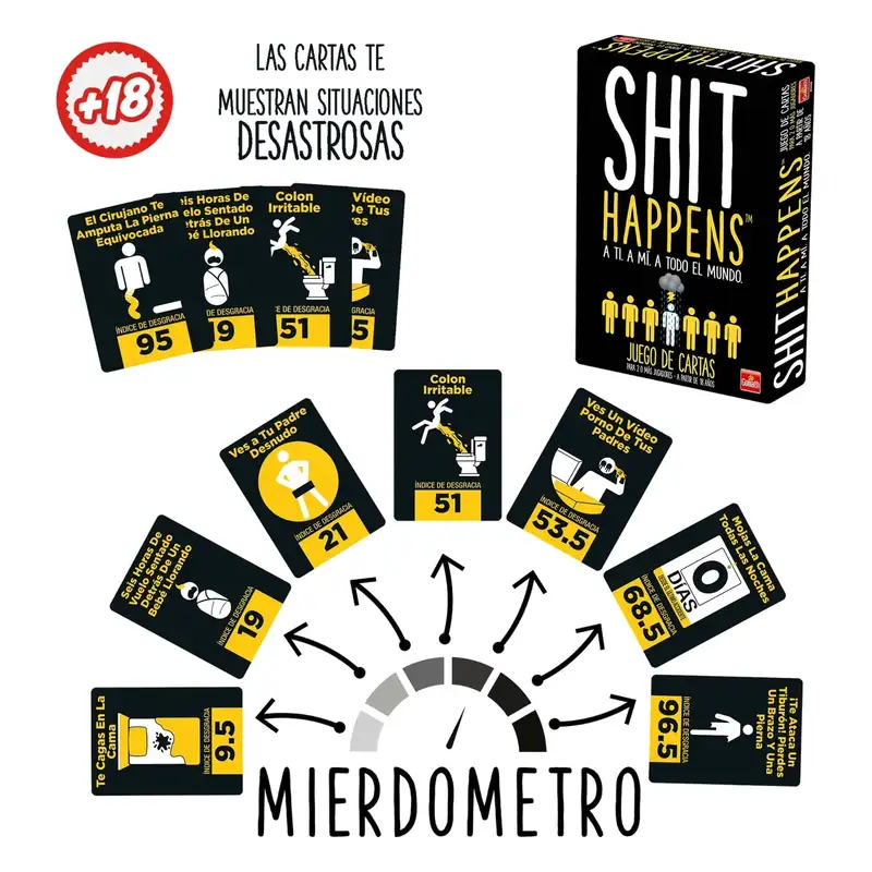 Goliath Games 376538.106 Juego De Mesa Shit Happens Español