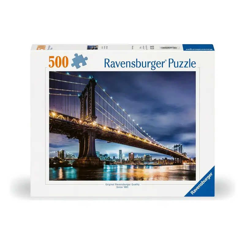 Ravensburger Rompecabezas 12000224 Ny-La Ciudad Que Nunca Duerme 500 Piezas