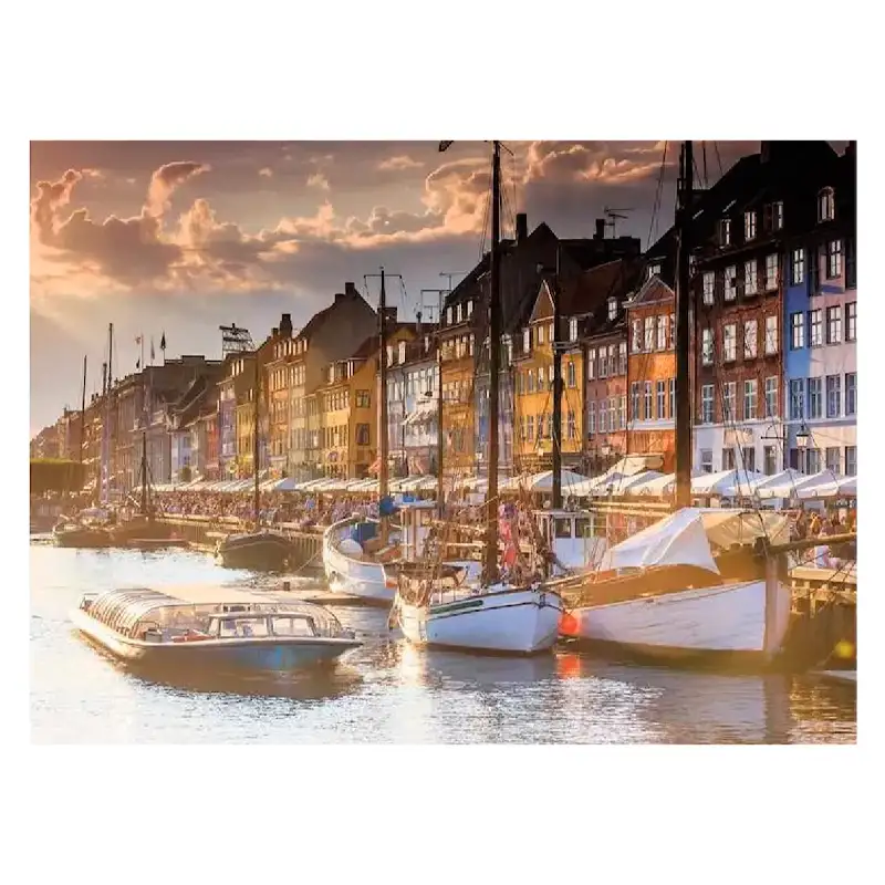 Ravensburger Rompecabezas 12000846 Atardecer En Copenhague 500 Piezas