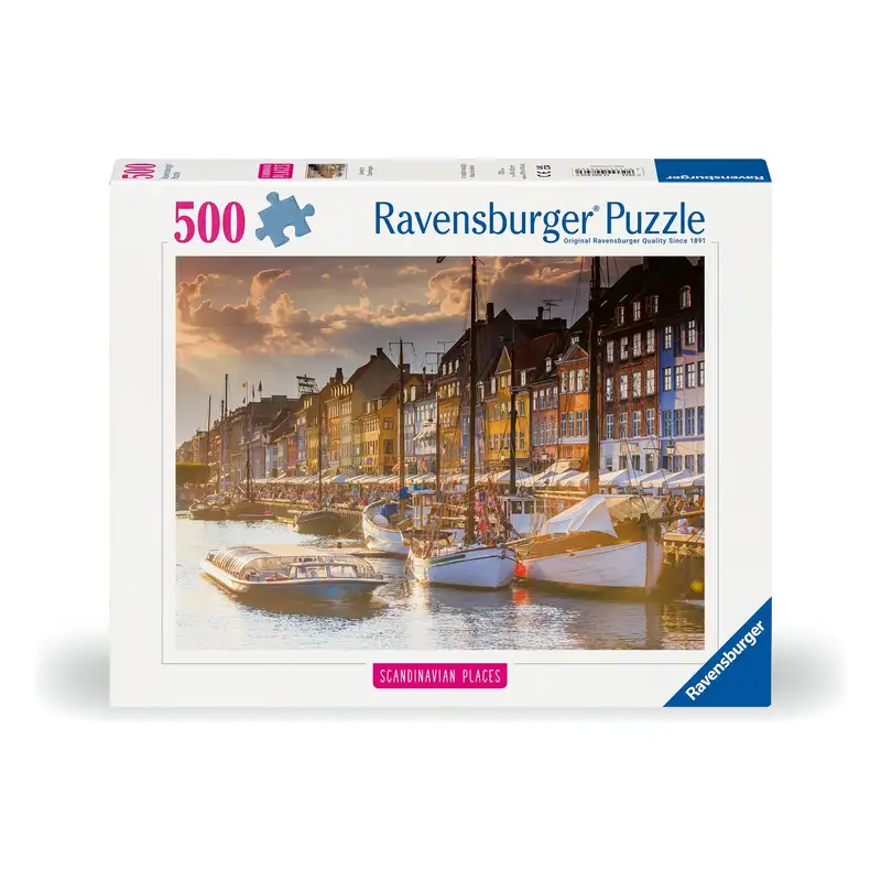 Ravensburger Rompecabezas 12000846 Atardecer En Copenhague 500 Piezas