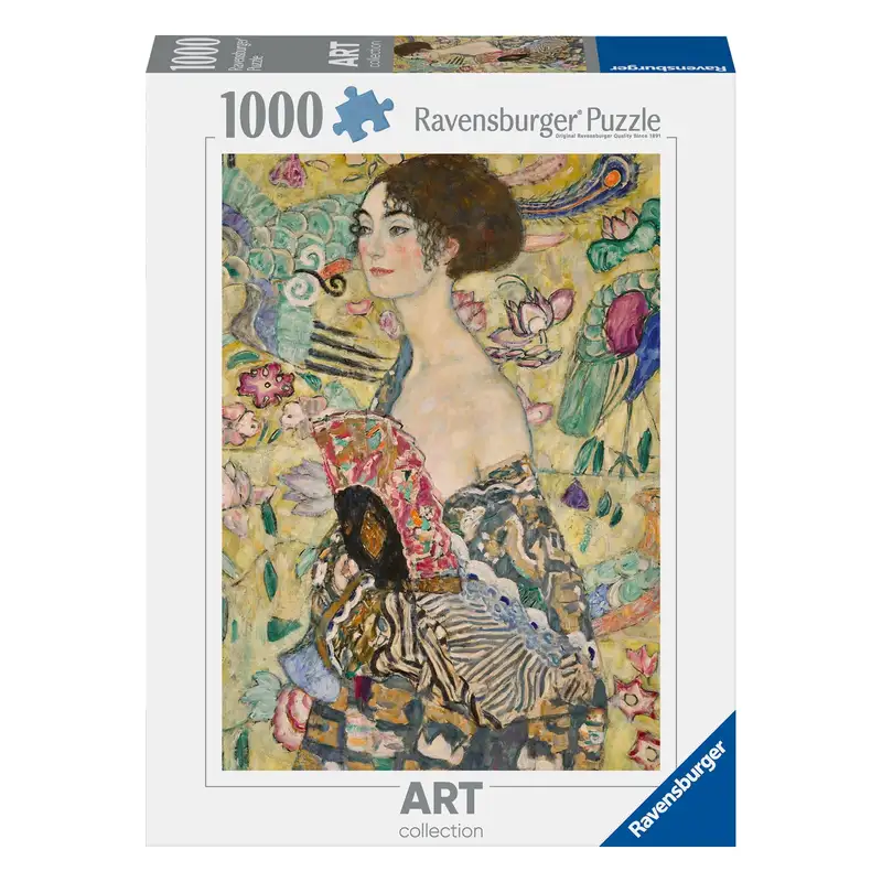 Ravensburger Rompecabezas 12001132 Dama Klimt Con Abanico 1000 Piezas