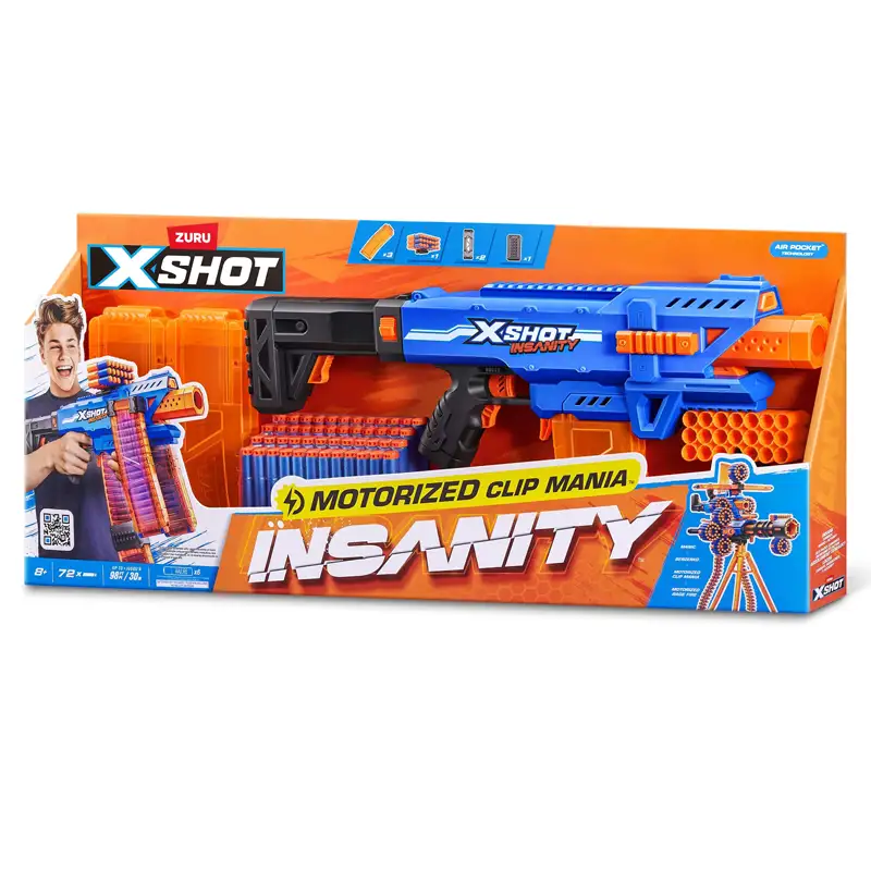 Zuru Xshot 36786 Lanzador Insanity S1 72 Dardos