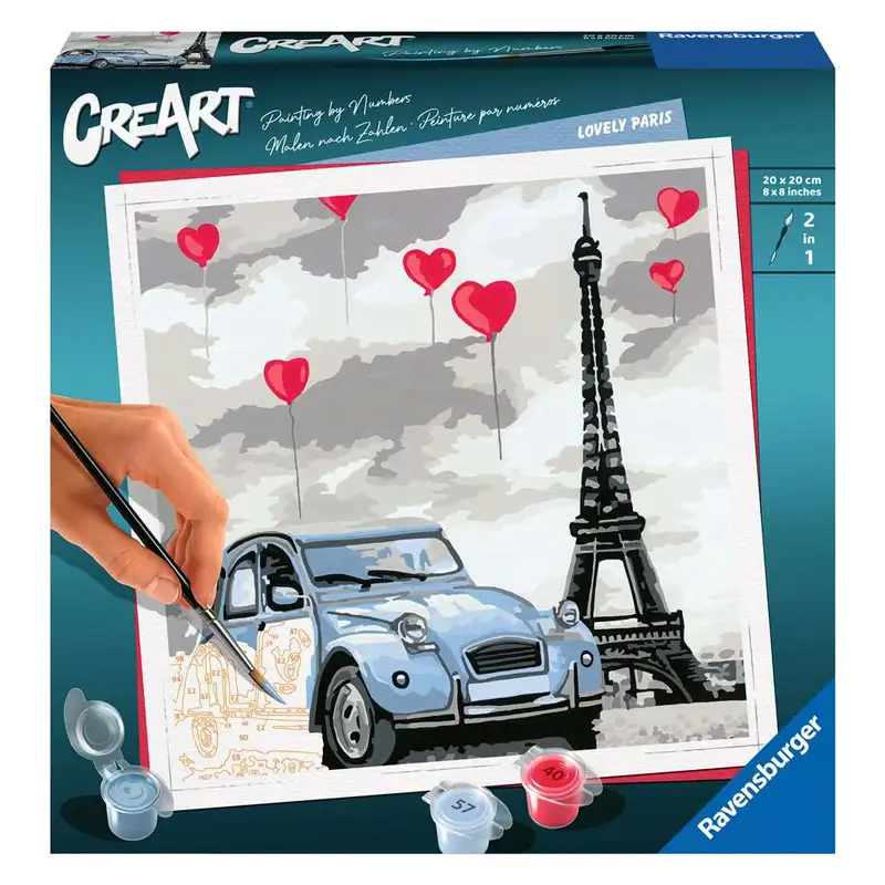 Ravensburger Creart 28996 Juego De Pintura Hermoso París 20X20