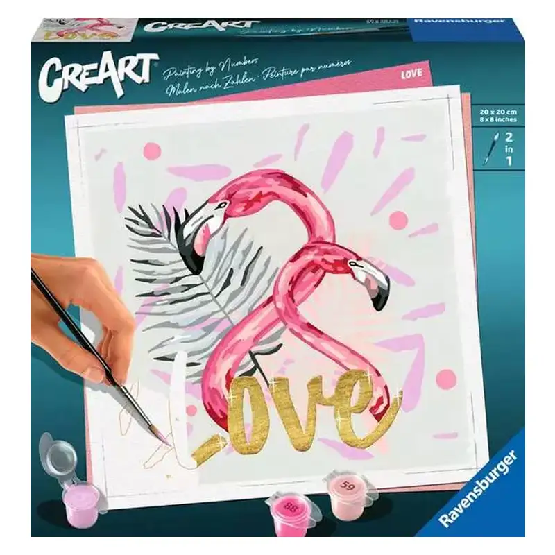 Ravensburger Creart 29029 Juego De Pintura Love 20X20