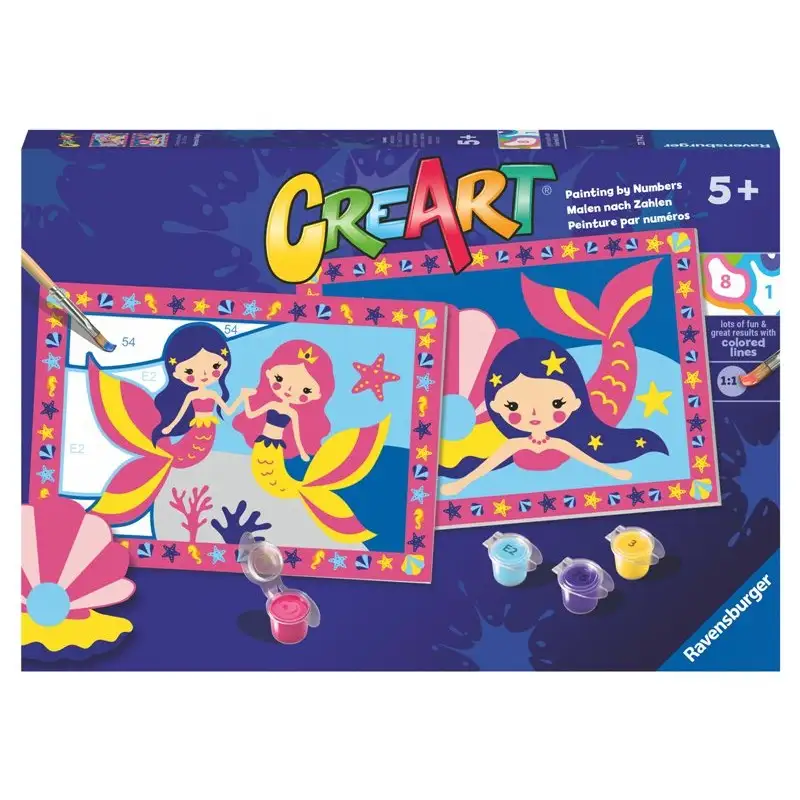 Ravensburger Creart 23714 Juego De Pintura Magia De Sirena