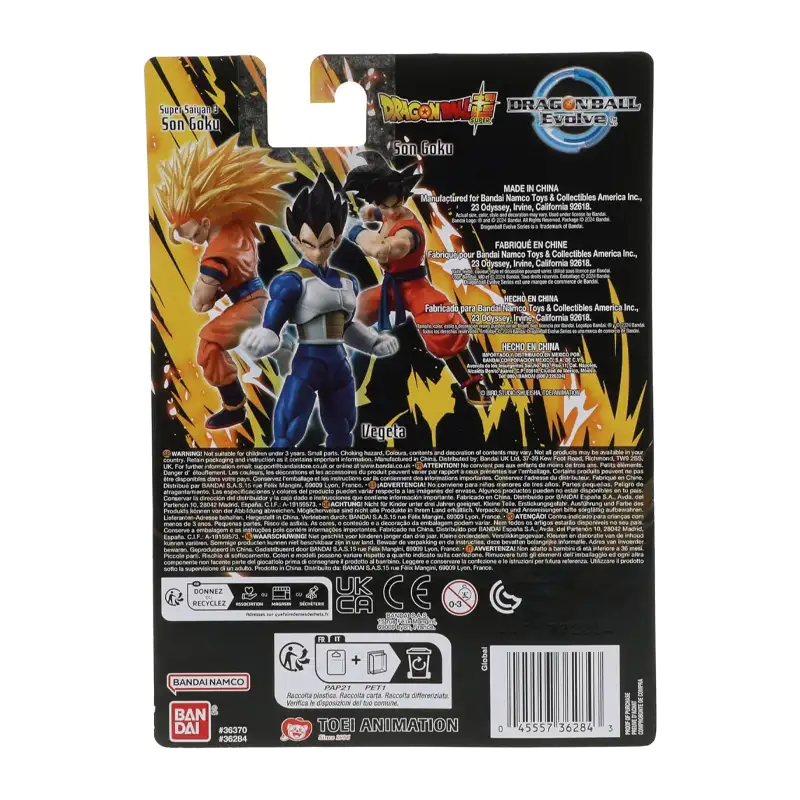 Bandai Namco 36284 Figura De Accion Dragon Ball Super Evolve Vegeta
