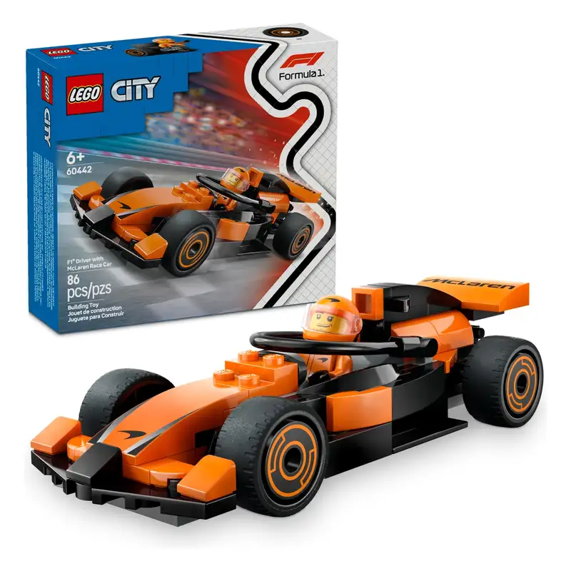 Lego City 60442 Piloto De F1 Con Vehiculo Mclaren