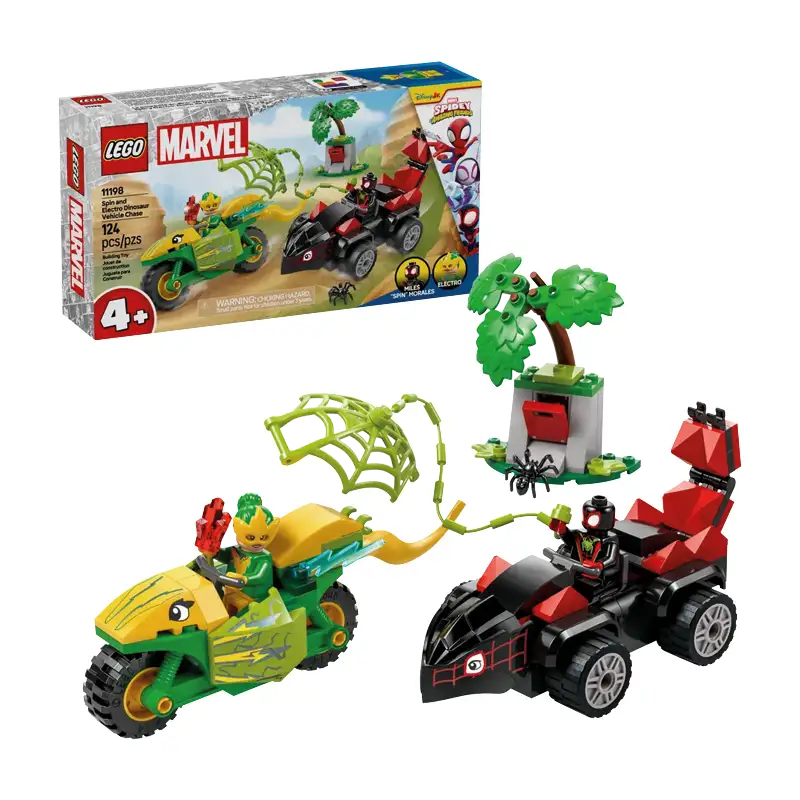 Lego Marvel 11198 Persecución En Vehículo Con Dinosaurio