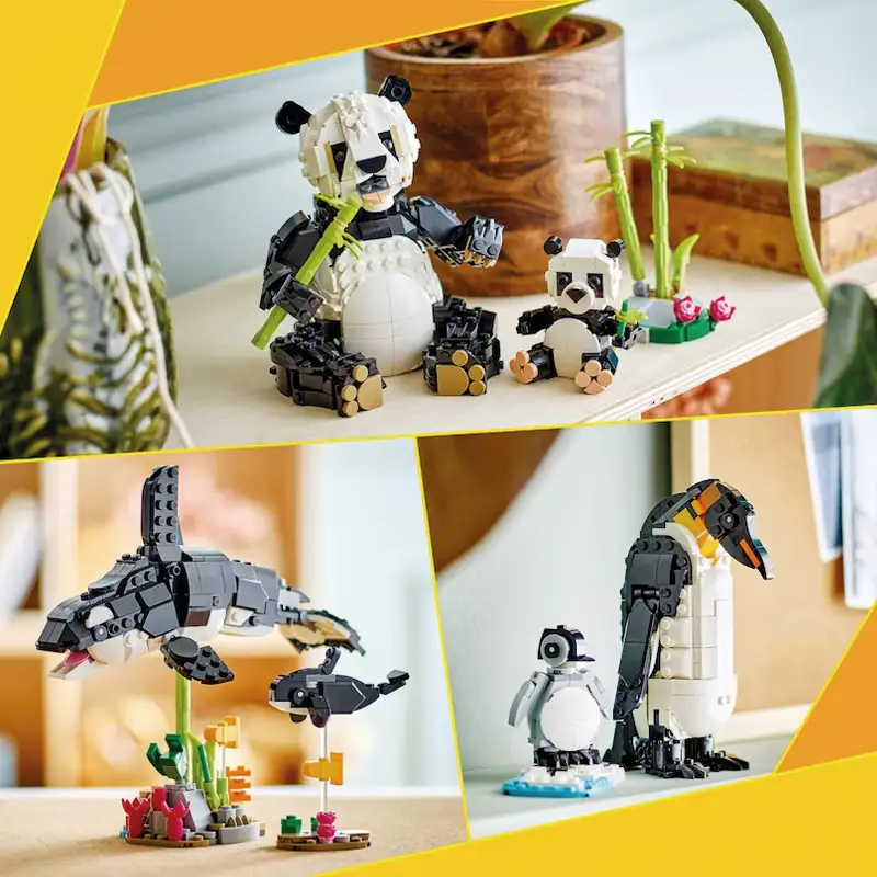 Lego Creator 31165 Animales Salvajes Familia Panda