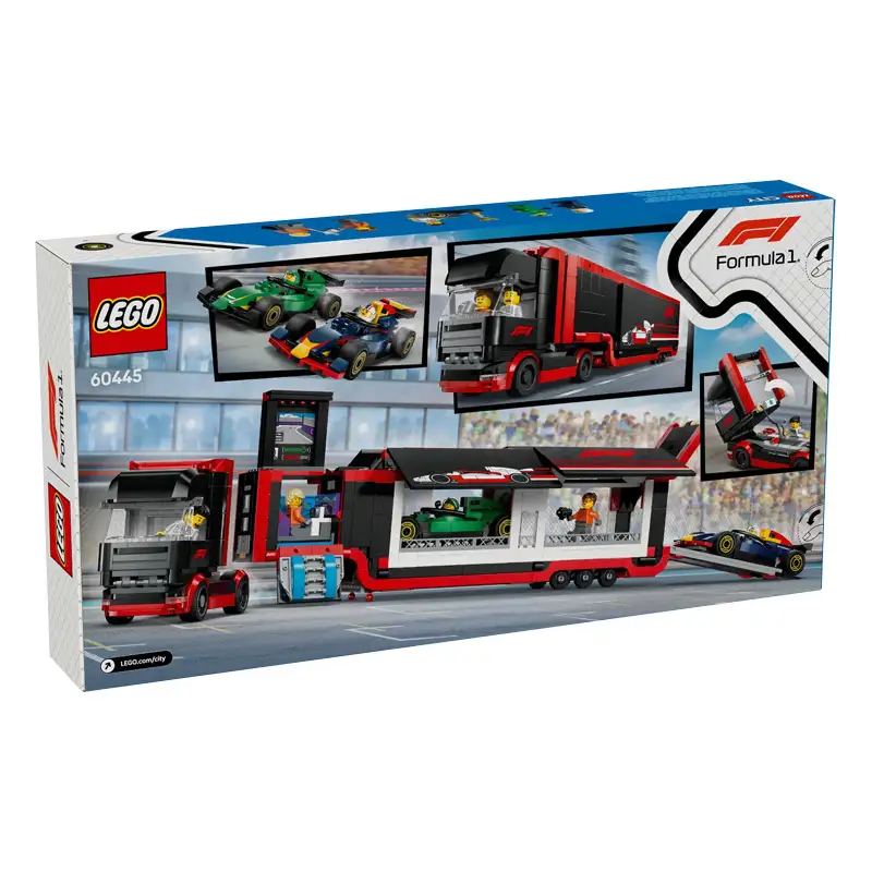 Lego City 60445 Camión F1 Con Monoplazas F1 Rb20 Y Amr24