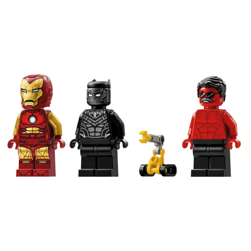 Lego Marvel 76310 El Auto De Iron Man Y Black Panther Contra Red Hulk
