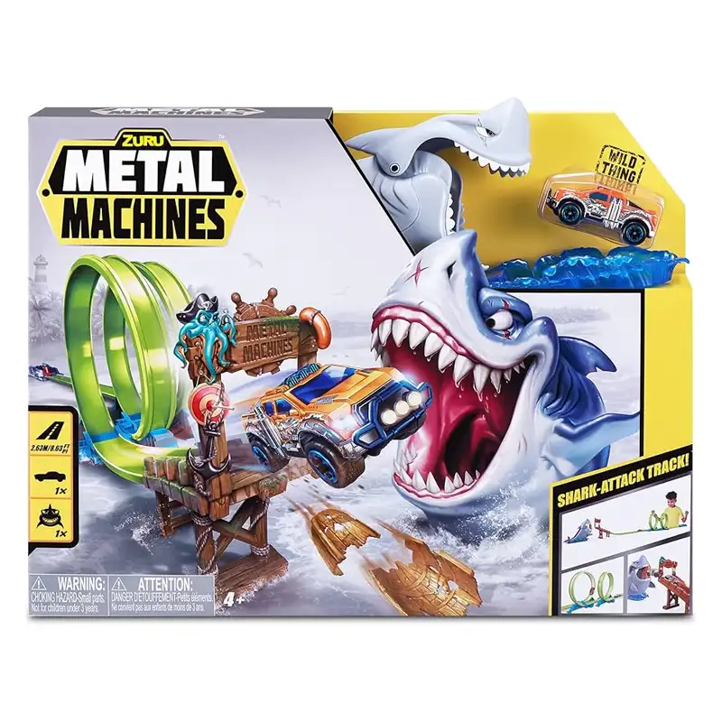 Zuru Metal Machines 6760 Set De Pista  Shark Rampa