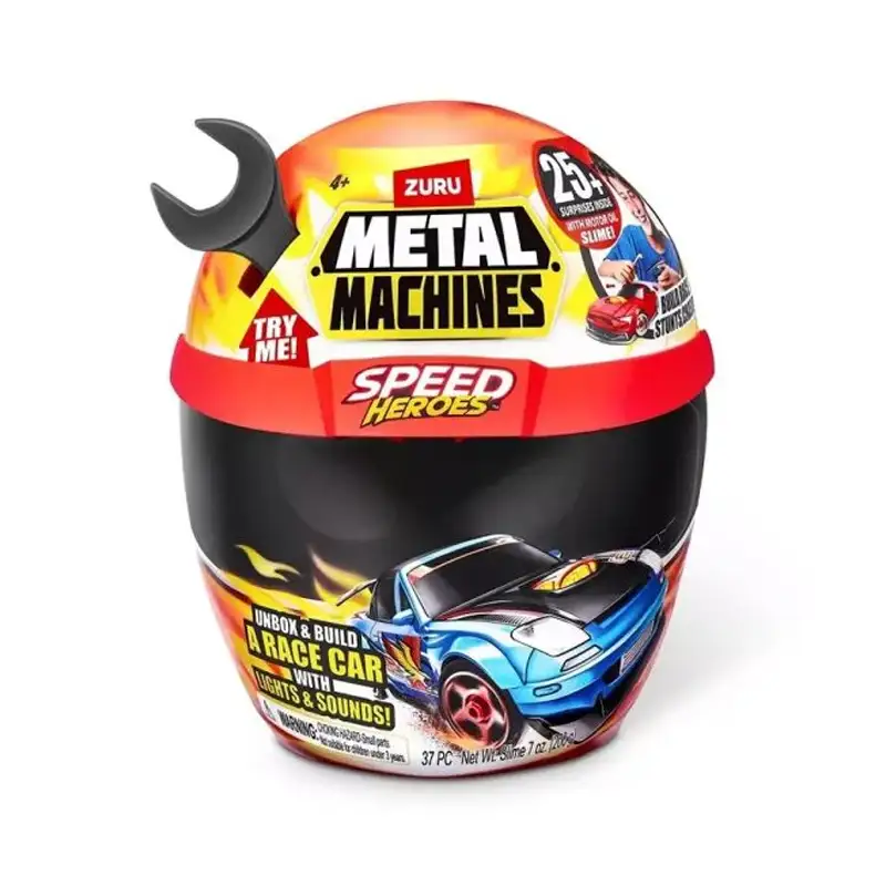 Zuru Metal Machines 67125 Speed Hero Set De Juego Con Casco S1