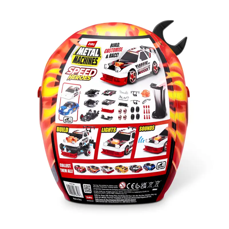 Zuru Metal Machines 67125 Speed Hero Set De Juego Con Casco S1