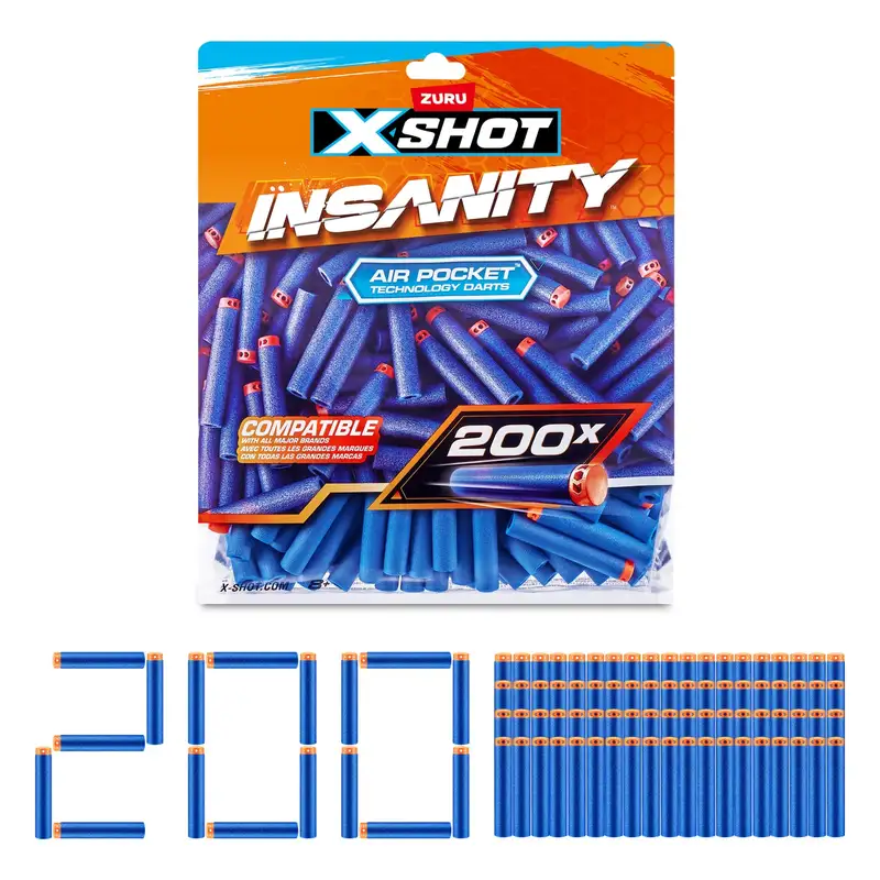 Zuru Xshot 36624 Insanity 200 Dardos