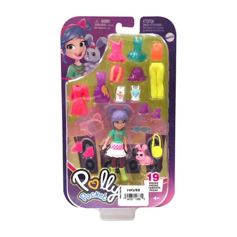 Mattel Polly Pocket Hkv88 Paquete De Modas Mediano Surtido