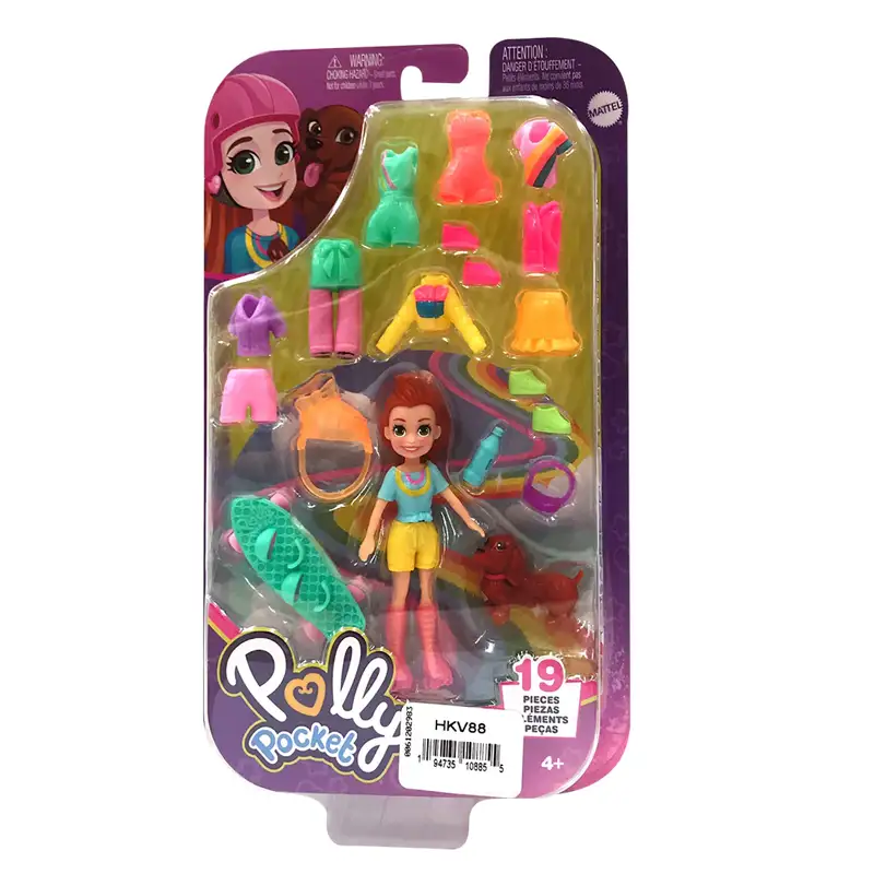 Mattel Polly Pocket Hkv88 Paquete De Modas Mediano Surtido