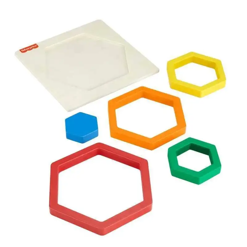 Mattel Fisher Price Hxt98 Rompecabezas De Arcoíris De Madera