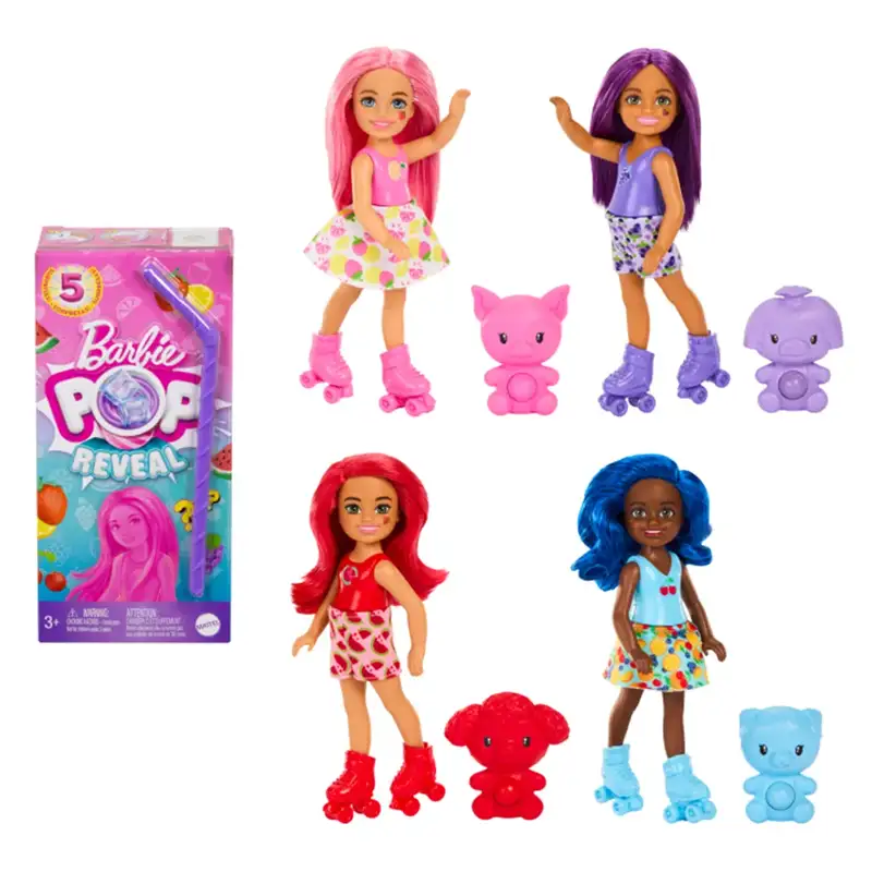 Mattel Barbie Jdm08 Muñeca Pop Reveal Chelsea Animalitos Surtido