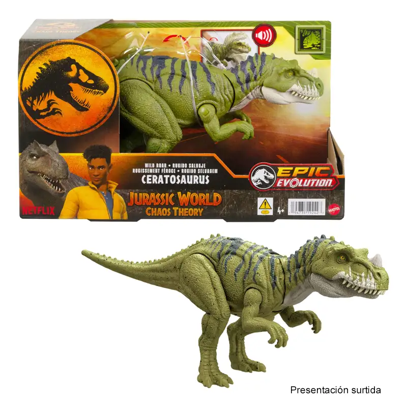 Mattel Jurassic World Rebirth Jgb87 Dinosaurio Rugido Salvaje Surtido