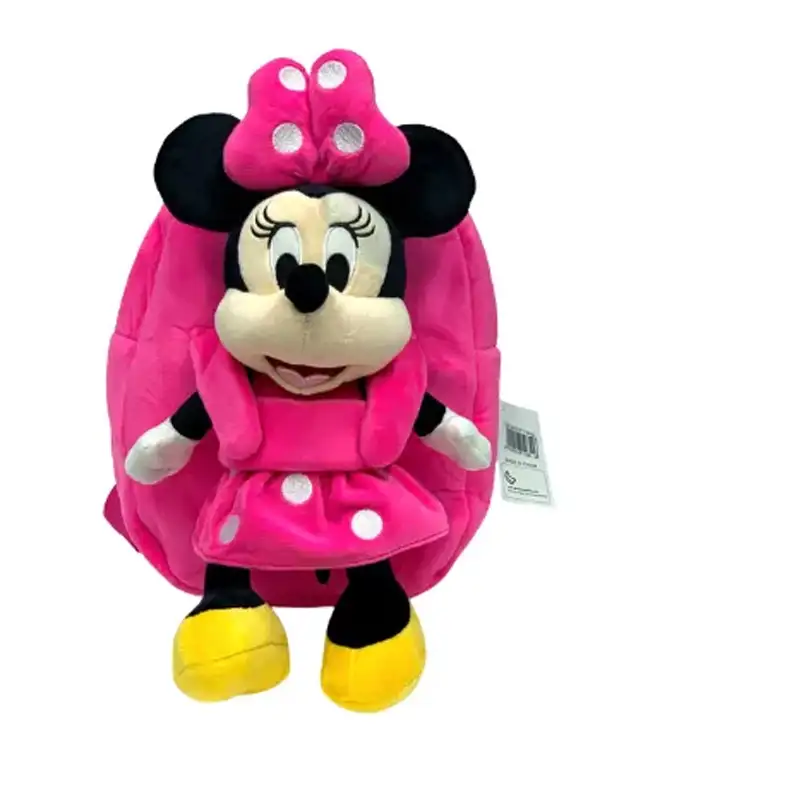 Disney 11745 Minnie Rosada Mochila C/Peluche