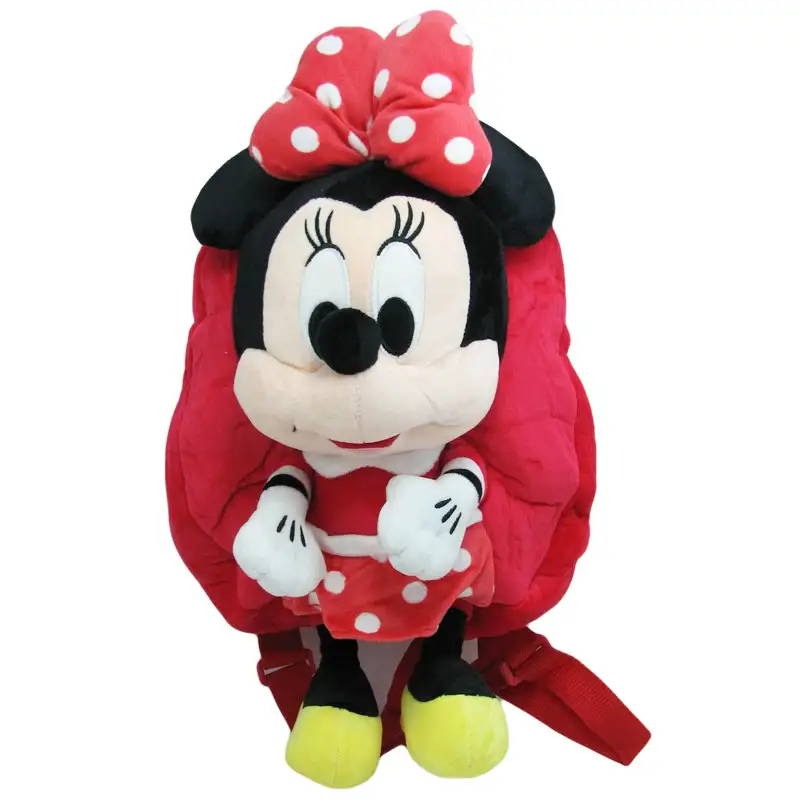 Disney 11746-Mn Minnie Roja Mochila C/Peluche
