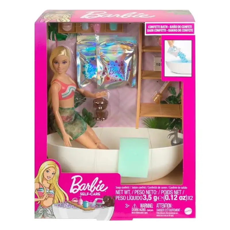 Mattel Barbie Hkt92 Muñeca Baño De Burbujas